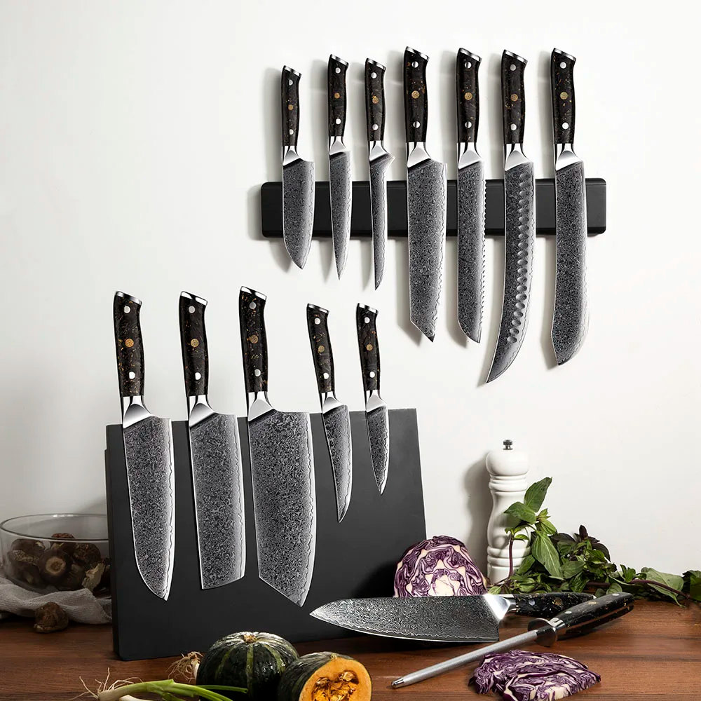 Professional Japanese knife set with wooden handles – Hikari Knife