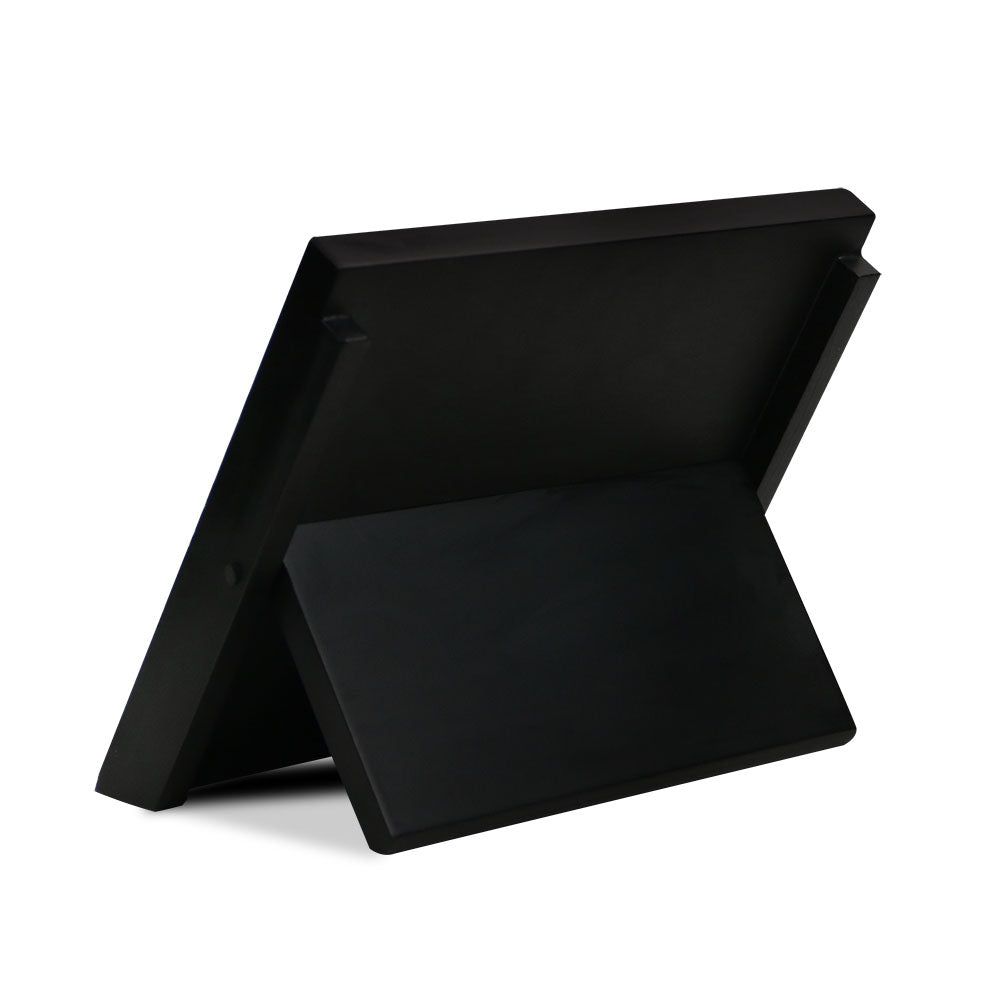 Hikari Matte Black Magnetic Knife Holder from the back on a white background