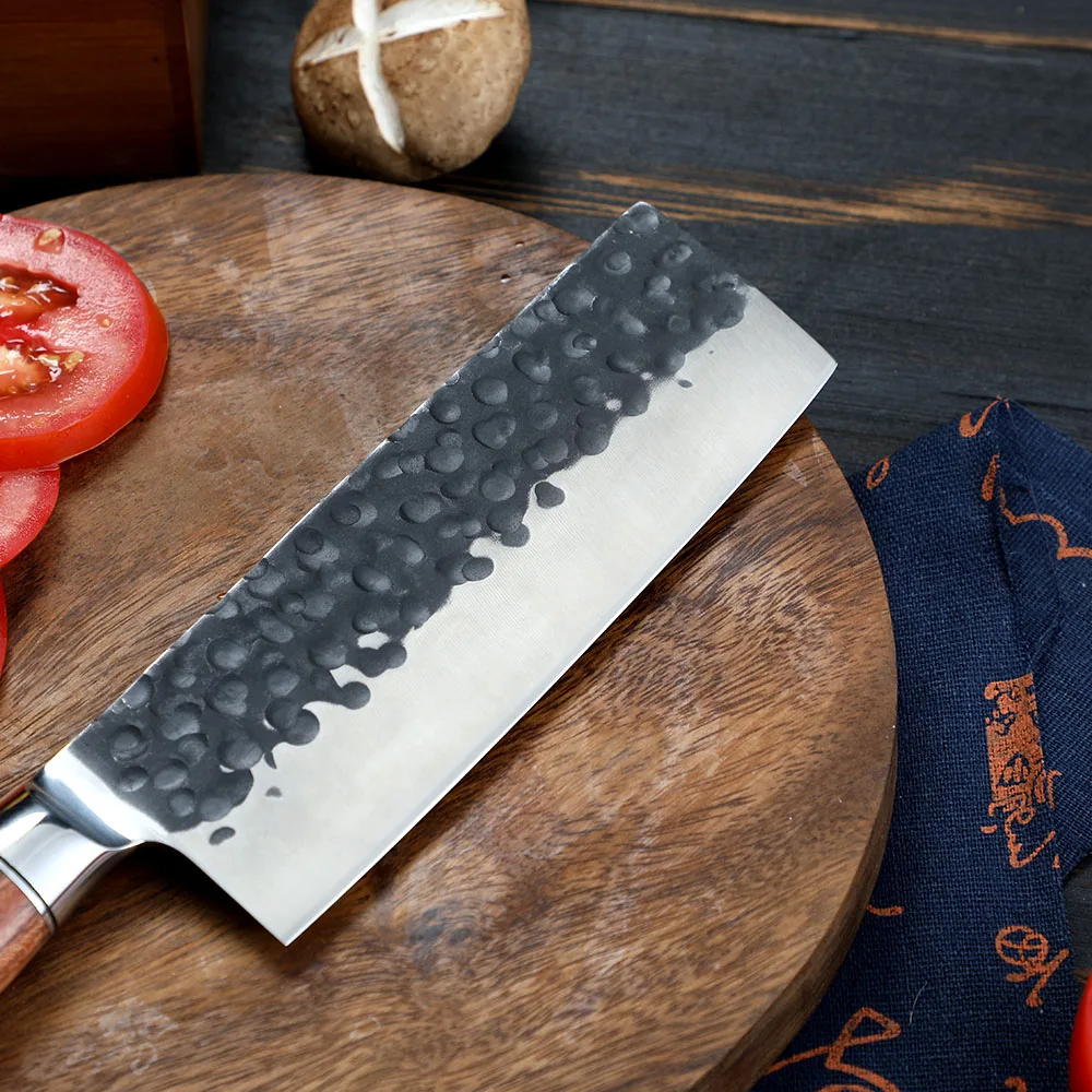 Nakiri Vegetable Knife – Japanese style, High-Carbon Steel Blade, Ideal for Precise Chopping and Slicing - Hikari