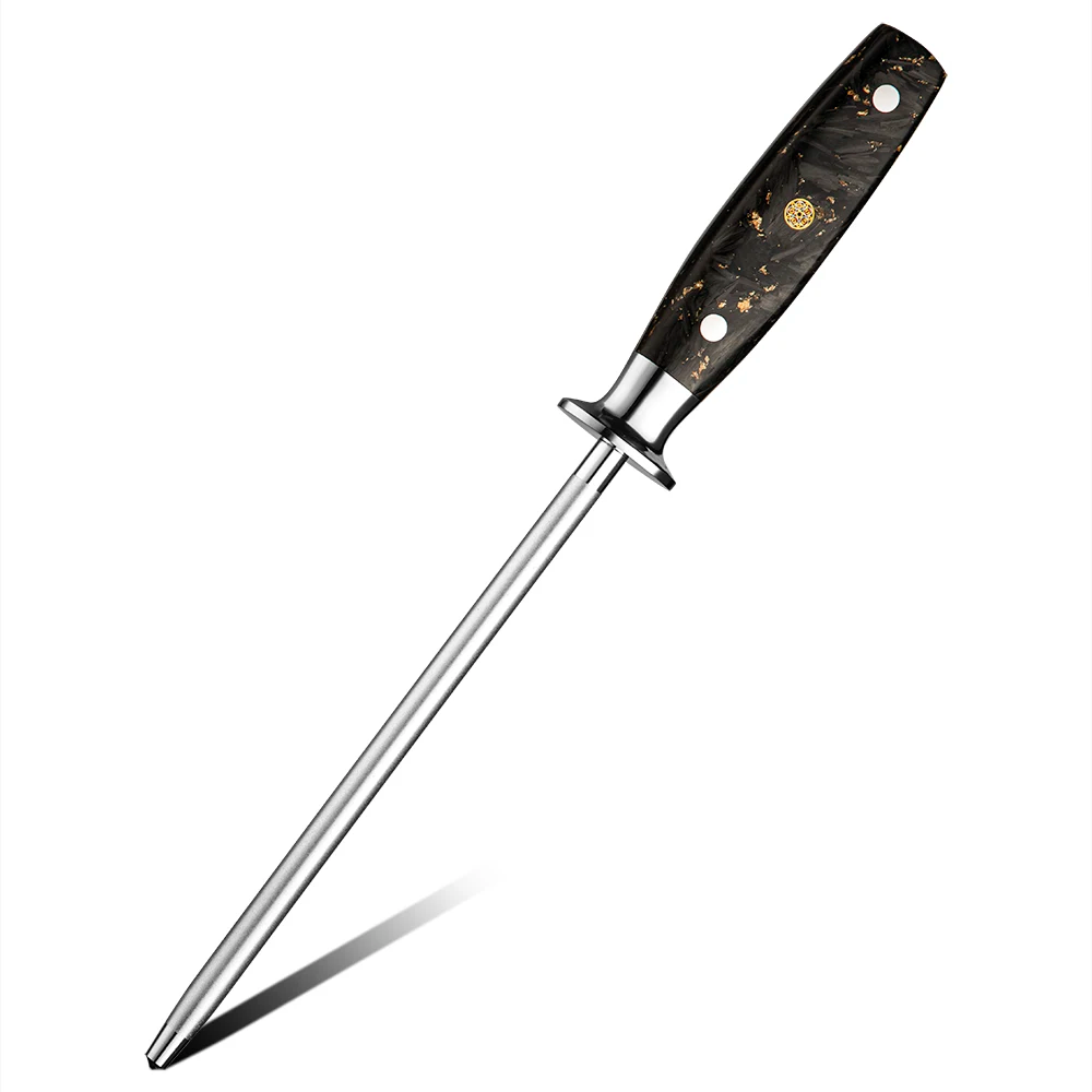  - Diamond Rod Knife Blade Sharpener, Carbon Fiber Handle - Hikari