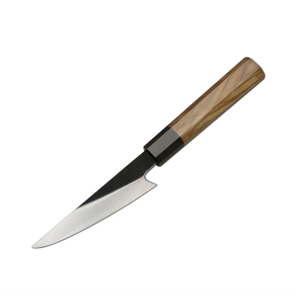 Petty Knife, Hikari – 440C Steel Blade & Olive Wood Handle, Razor-Sharp Performance - Hikari