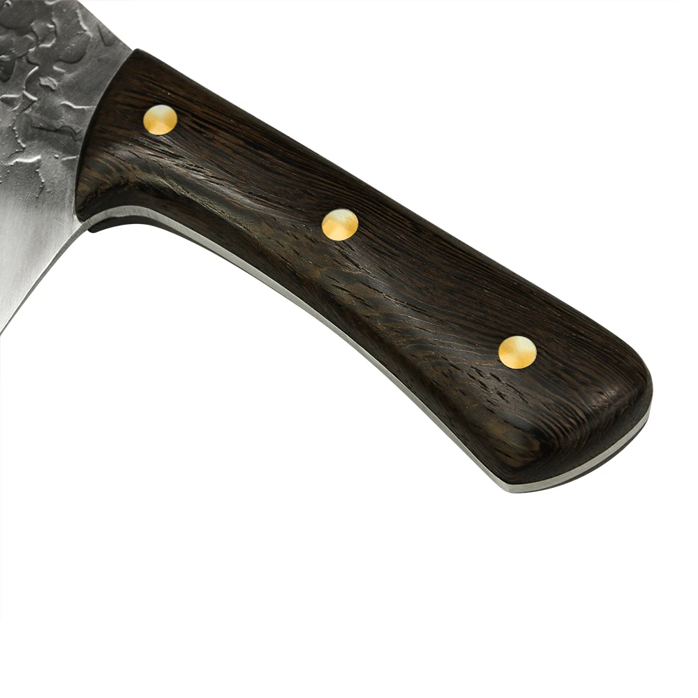 Cleaver Handmade Forged Stainless Steel, Wenge Wood Handle 16.5 cm - Hikari