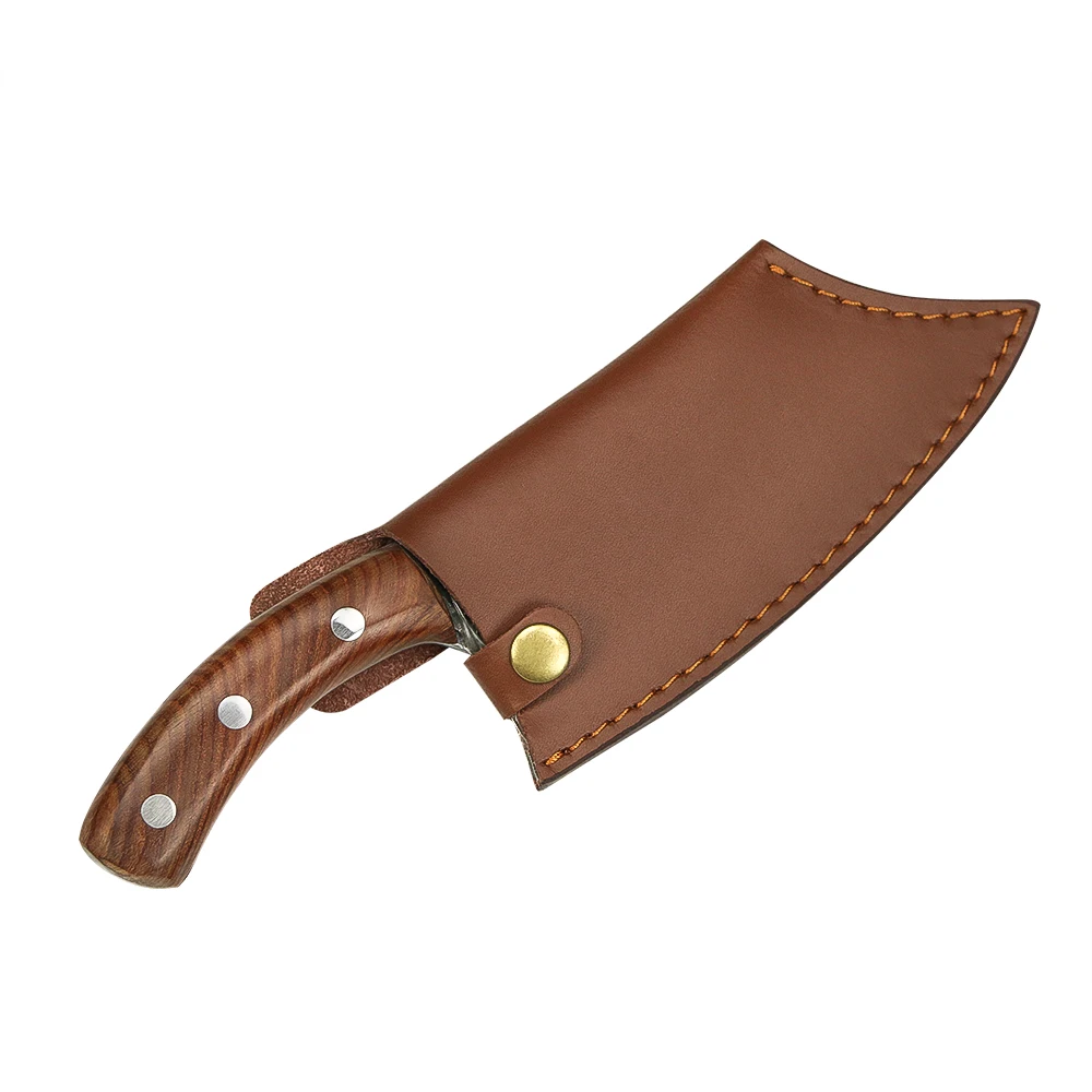 Hikari Butcher Knife – Carbon Steel Blade with Rosewood Handle for Precision Meat Processing - Hikari