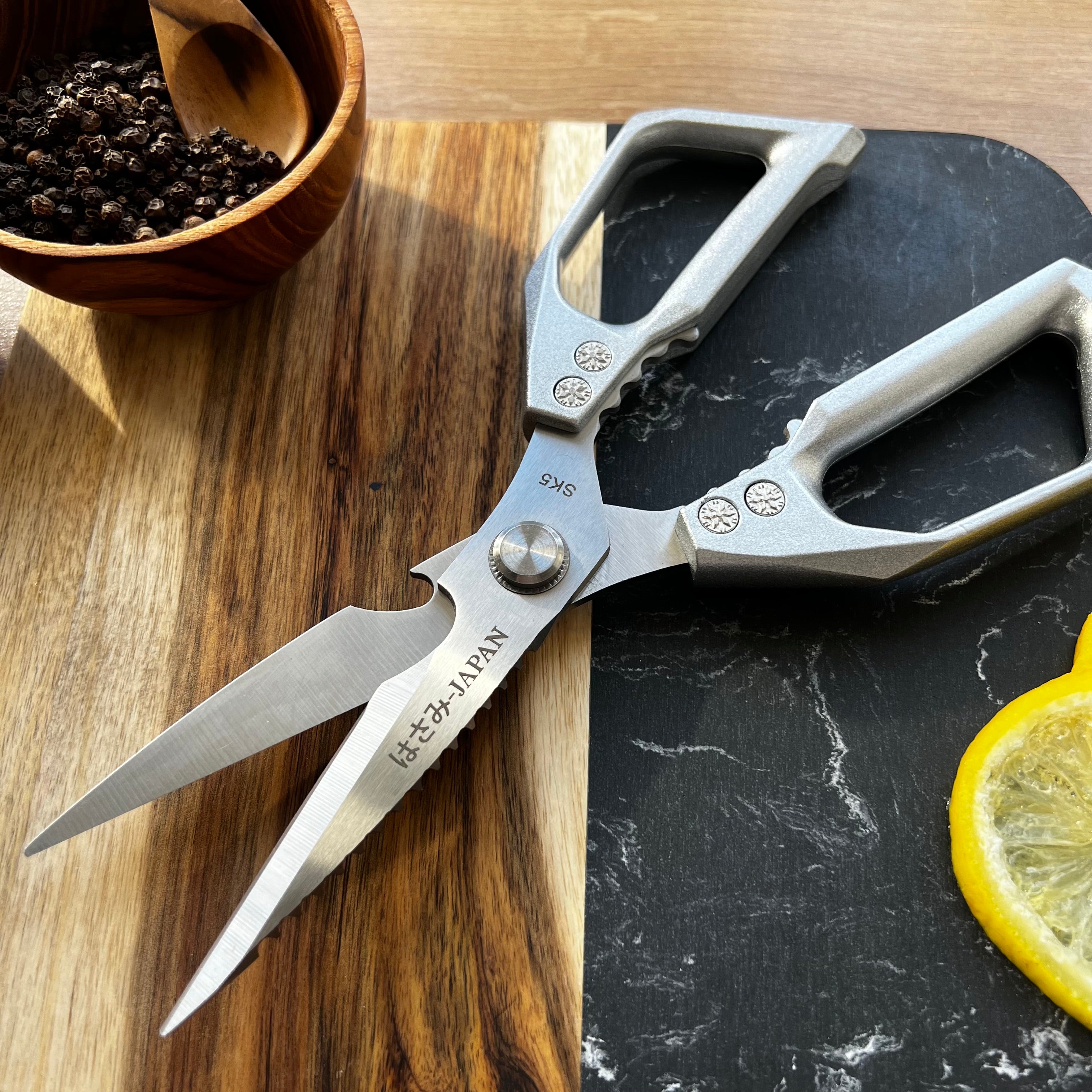  - Heavy-Duty Kitchen & Shearing Scissors – Stainless Steel Multi-Purpose Shears with Ergonomic Handle 30cm - Hikari