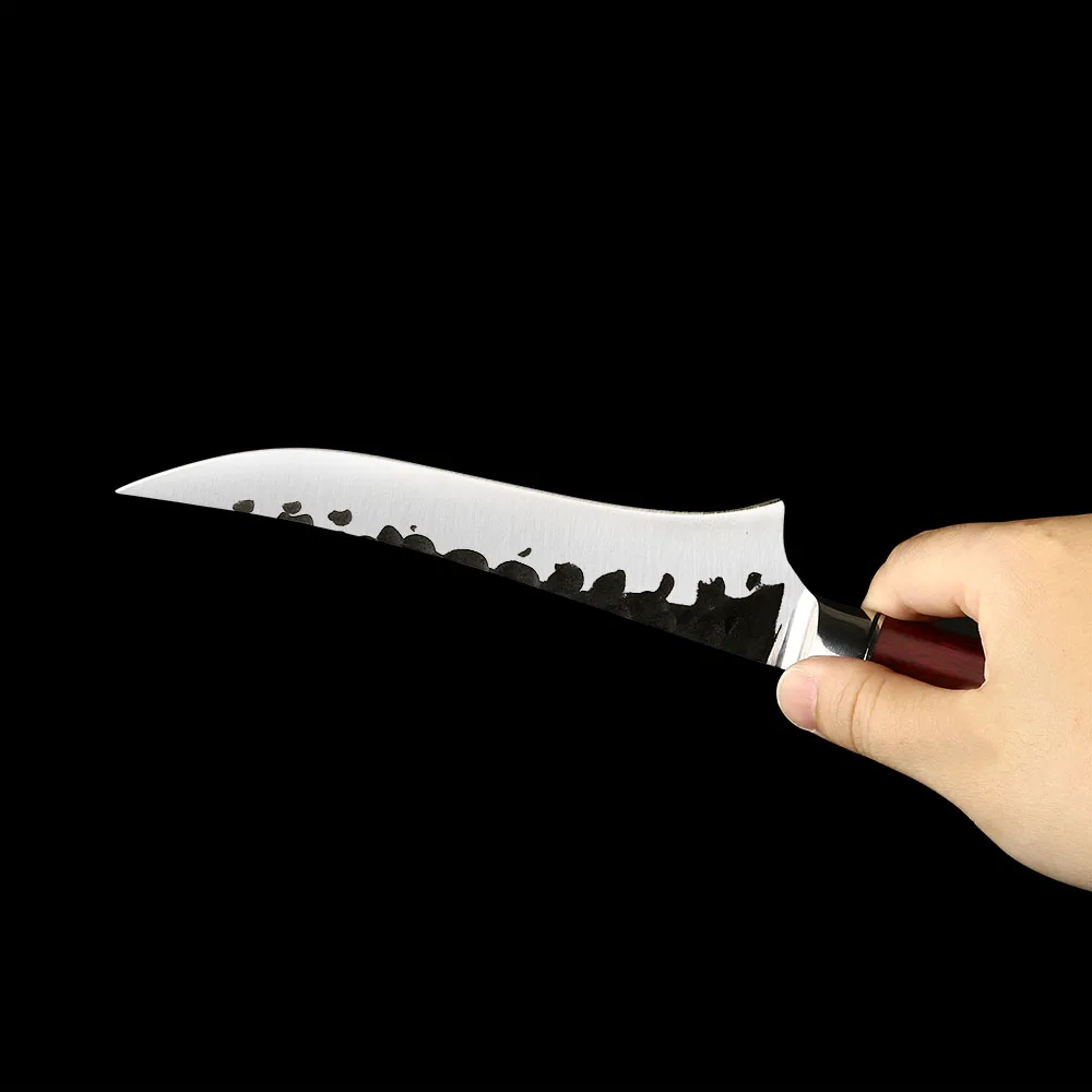 Honesuki / Boning Knife – High-Carbon Stainless Steel, Ergonomic Rosewood Handle for Bone Removal - Hikari