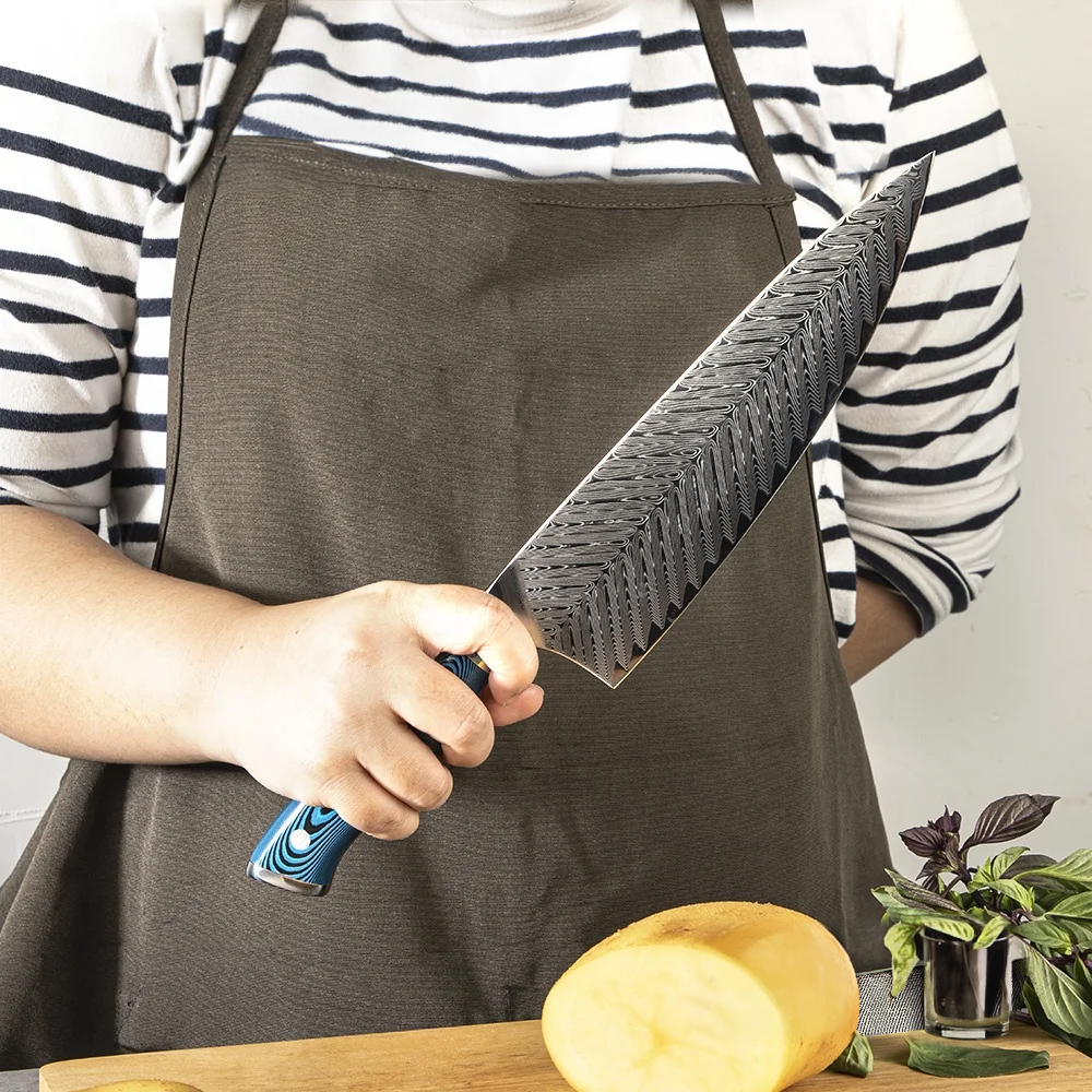Premium Chef Knife, Hikari - Versatile 73-Layer Damascus Steel with Pakkawood Handle for Culinary Performance - Hikari