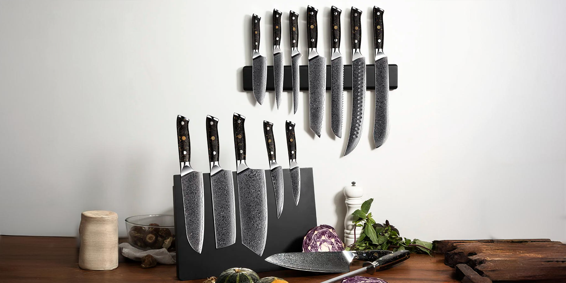Corporate gift banner – premium Japanese knives by Hikari