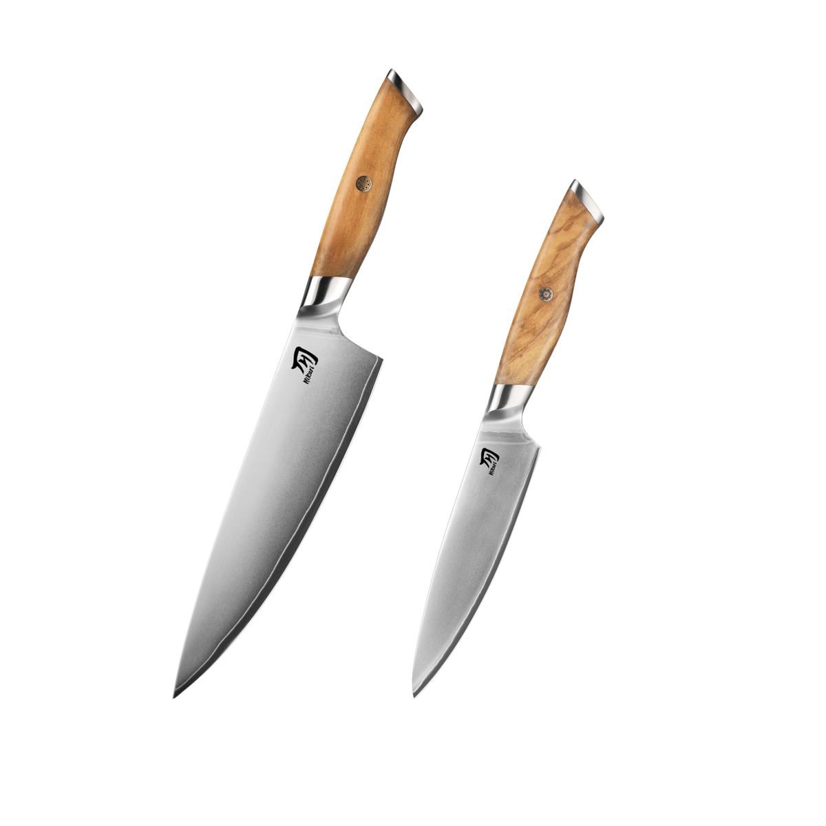 Hikari VG-10 séfkés és Petty kés készlet természetes olajfa nyéllel H371