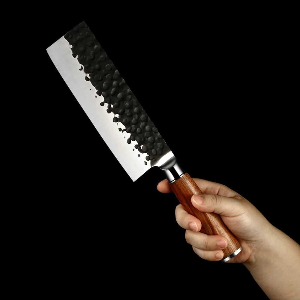 Nakiri Vegetable Knife – Japanese style, High-Carbon Steel Blade, Ideal for Precise Chopping and Slicing - Hikari
