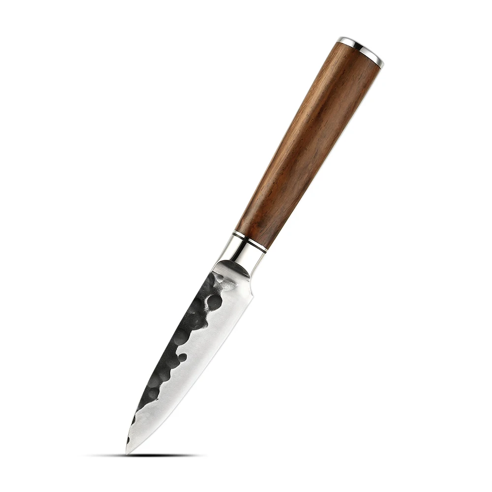 Kitchen Paring Knife, Hikari – High-Carbon Stainless Steel Blade, Ergonomic Rosewood Handle - Hikari